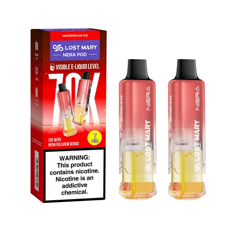 bright red lost mary flavor Pomegranate Blast — Nera 70K Kit & Pod Flavors:Lemon Sparkling Wine Sativa flum float Flum Float